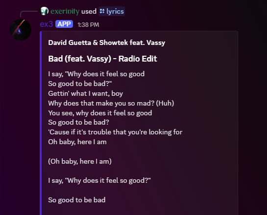 screenshot of the bot 1