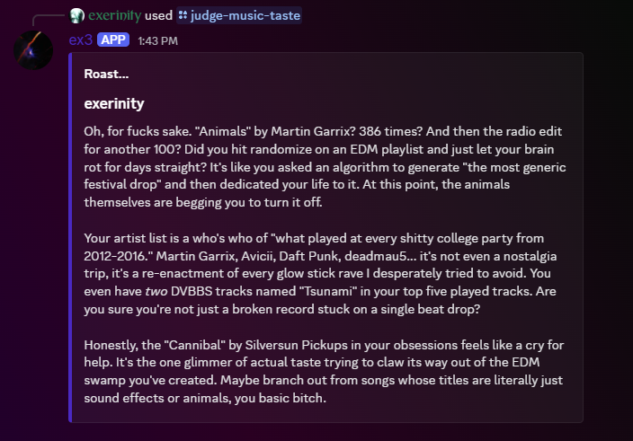 screenshot of the bot 3